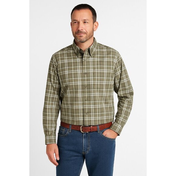 Cabela’s Men’s XL Wrinkle-Free Plaid Button-Down Shirt – Long Sleeve 100% Cotton - Picture 6 of 6